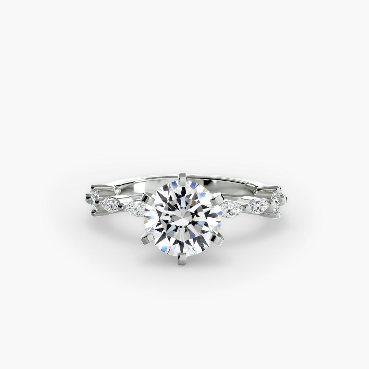 Palermo Havana full pavé solitaire engagement ring