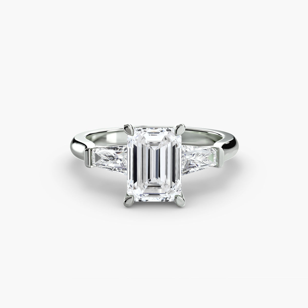 Palermo Havana emerald-cut three-stone baguette ring