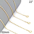 Oro Laminado Basic Necklace, Gold Filled Style Polished, Golden Finish