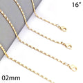 Oro Laminado Basic Necklace, Gold Filled Style Polished, Golden Finish
