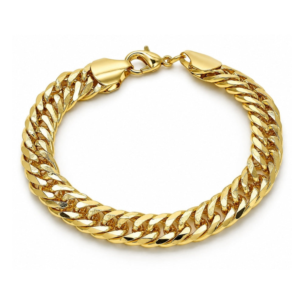 Oro Laminado Basic Bracelet, Gold Filled Style Polished, Golden Finish
