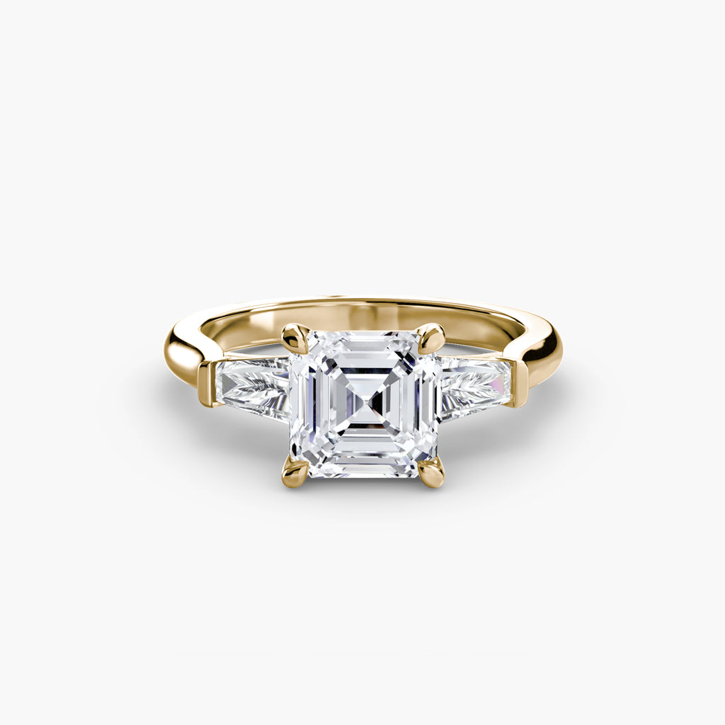 Three-Stone Baguette Ring engagement ring setting by Palermo Havana & Co.