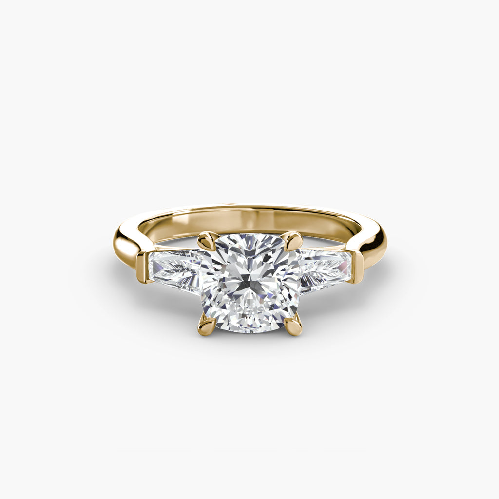 Three-Stone Baguette Ring engagement ring setting by Palermo Havana & Co.