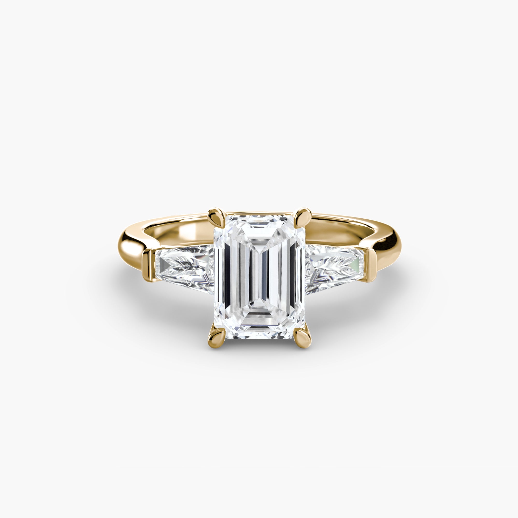 Three-Stone Baguette Ring engagement ring setting by Palermo Havana & Co.