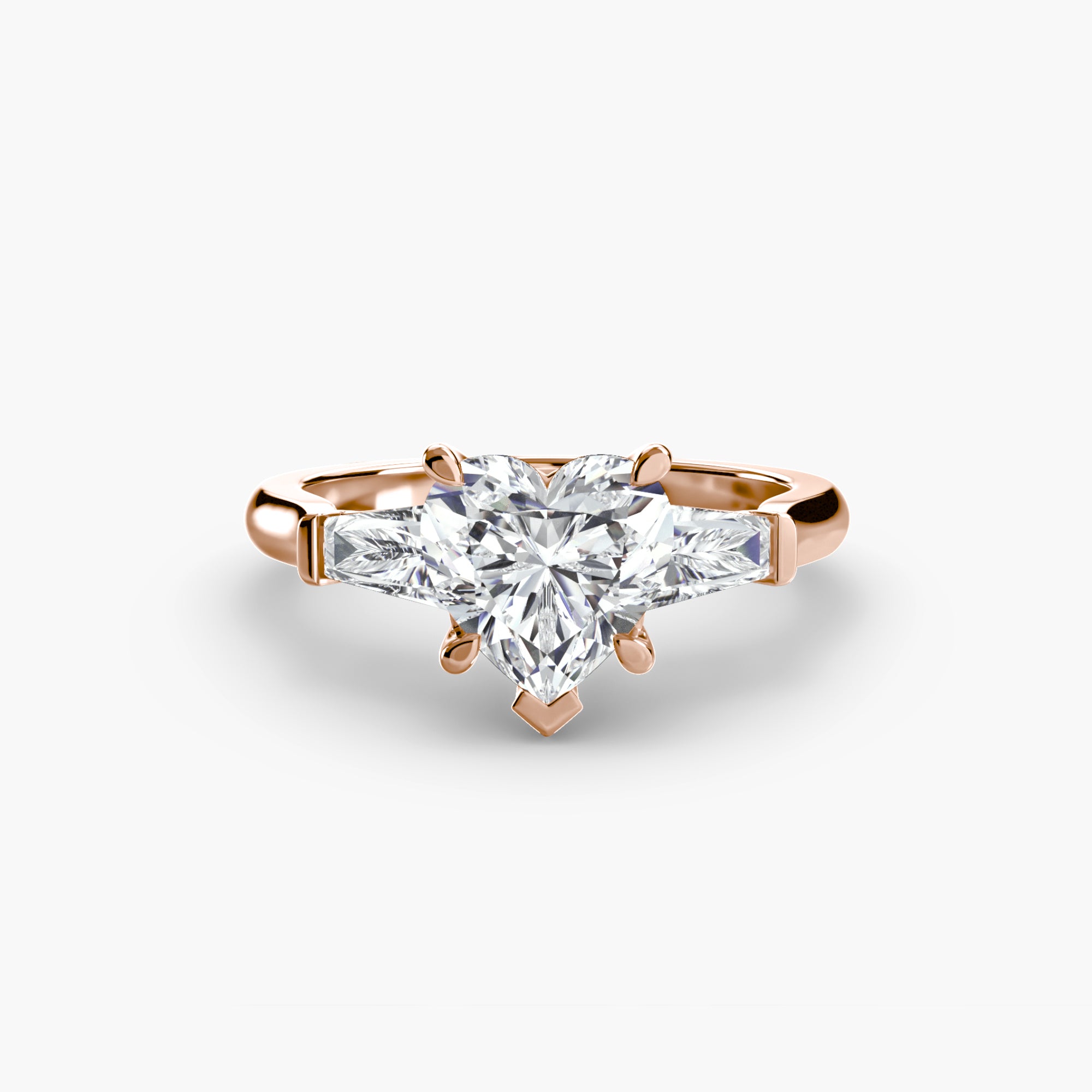 Three-Stone Baguette Ring engagement ring setting by Palermo Havana & Co.