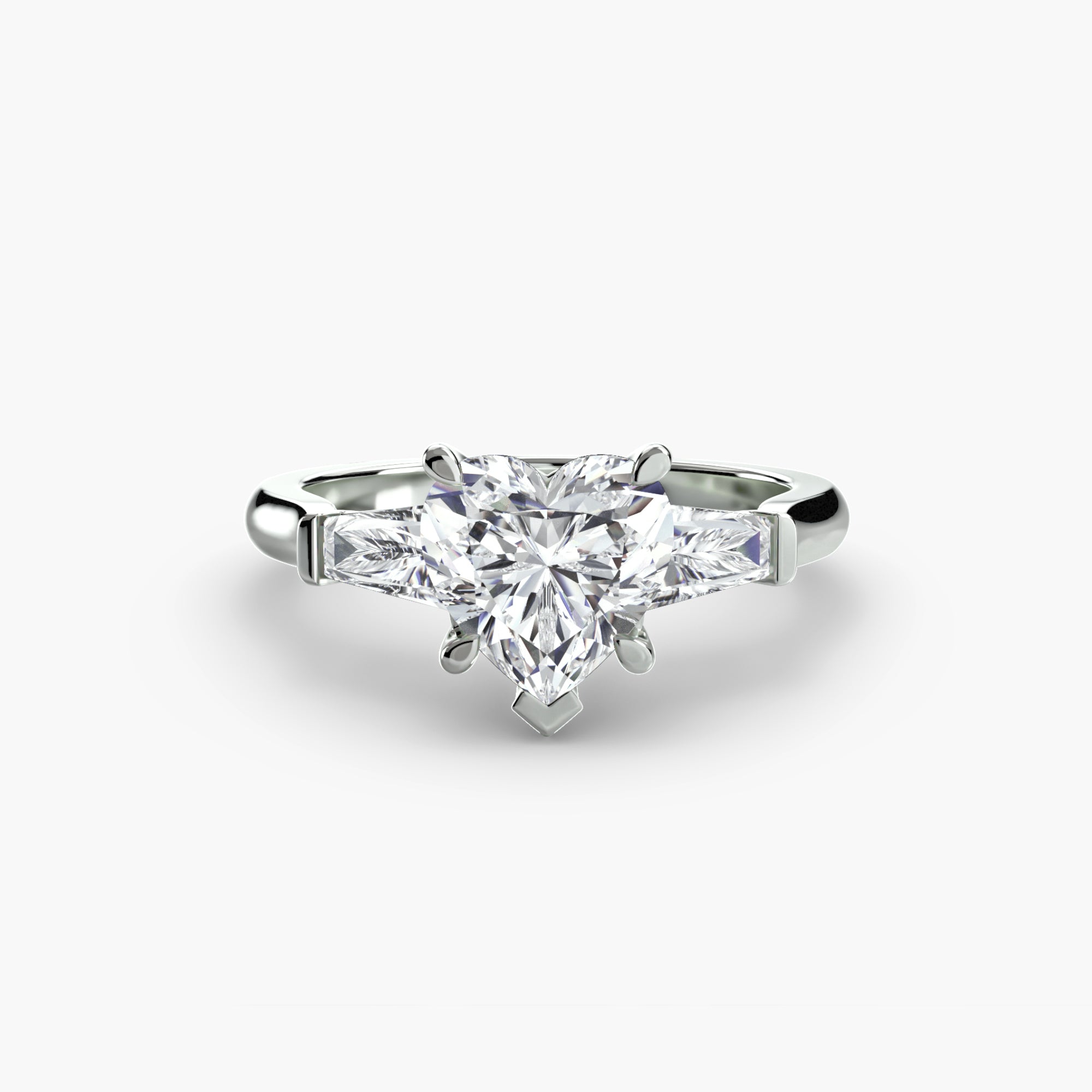 Three-Stone Baguette Ring engagement ring setting by Palermo Havana & Co.