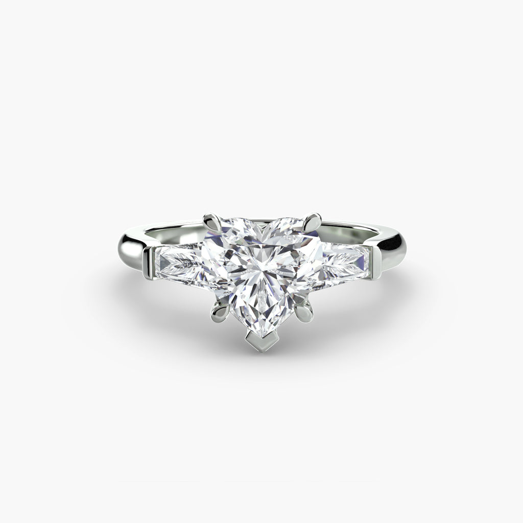 Three-Stone Baguette Ring engagement ring setting by Palermo Havana & Co.