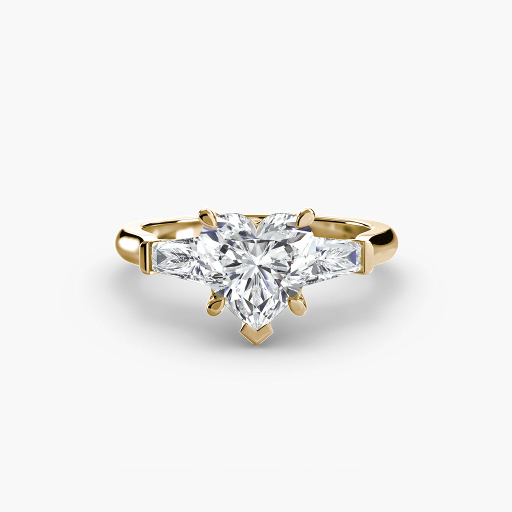 Three-Stone Baguette Ring engagement ring setting by Palermo Havana & Co.