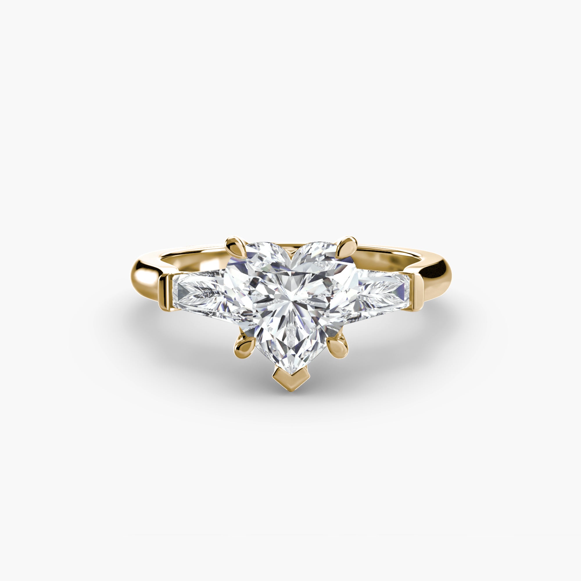 Three-Stone Baguette Ring engagement ring setting by Palermo Havana & Co.