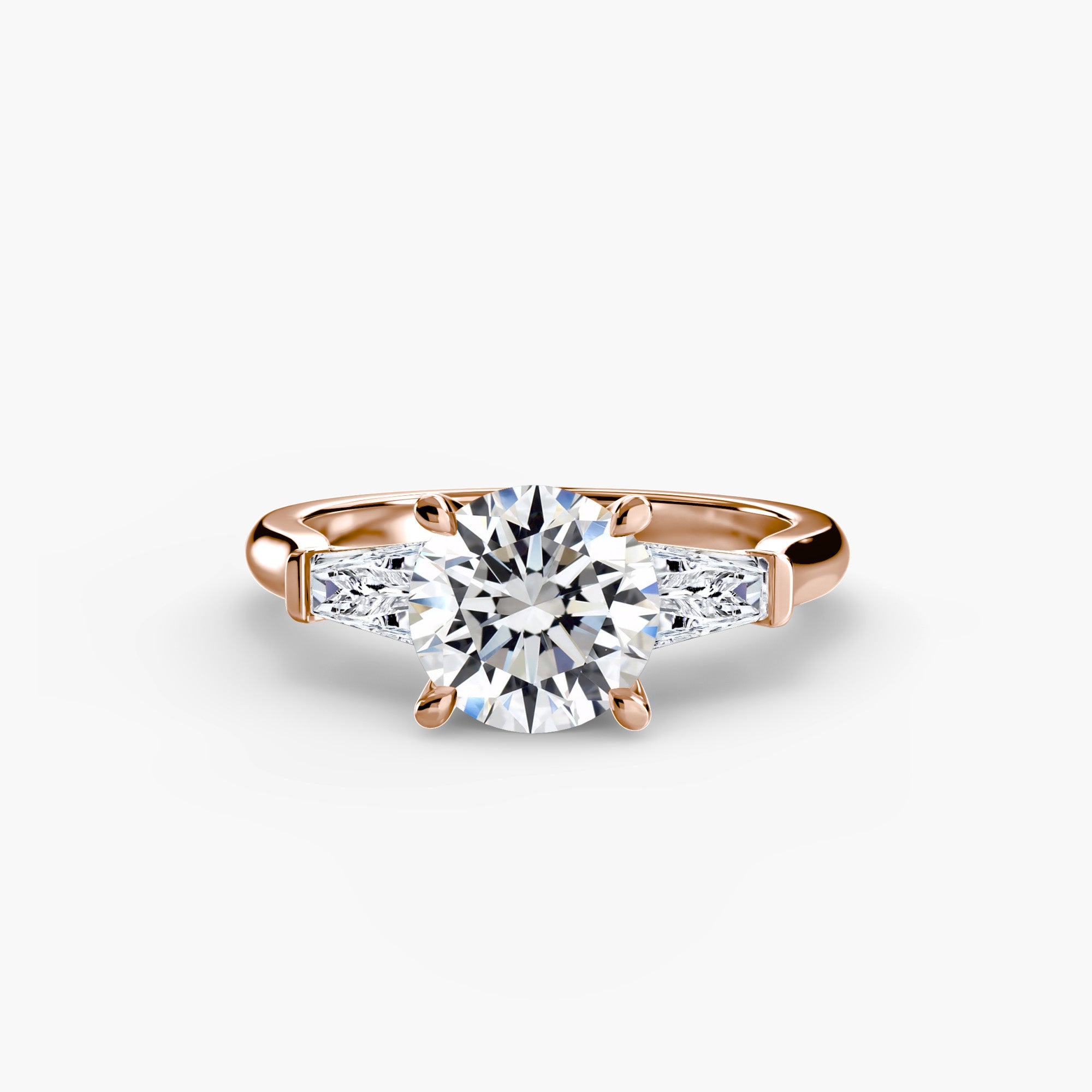 Three-Stone Baguette Ring engagement ring setting by Palermo Havana & Co.