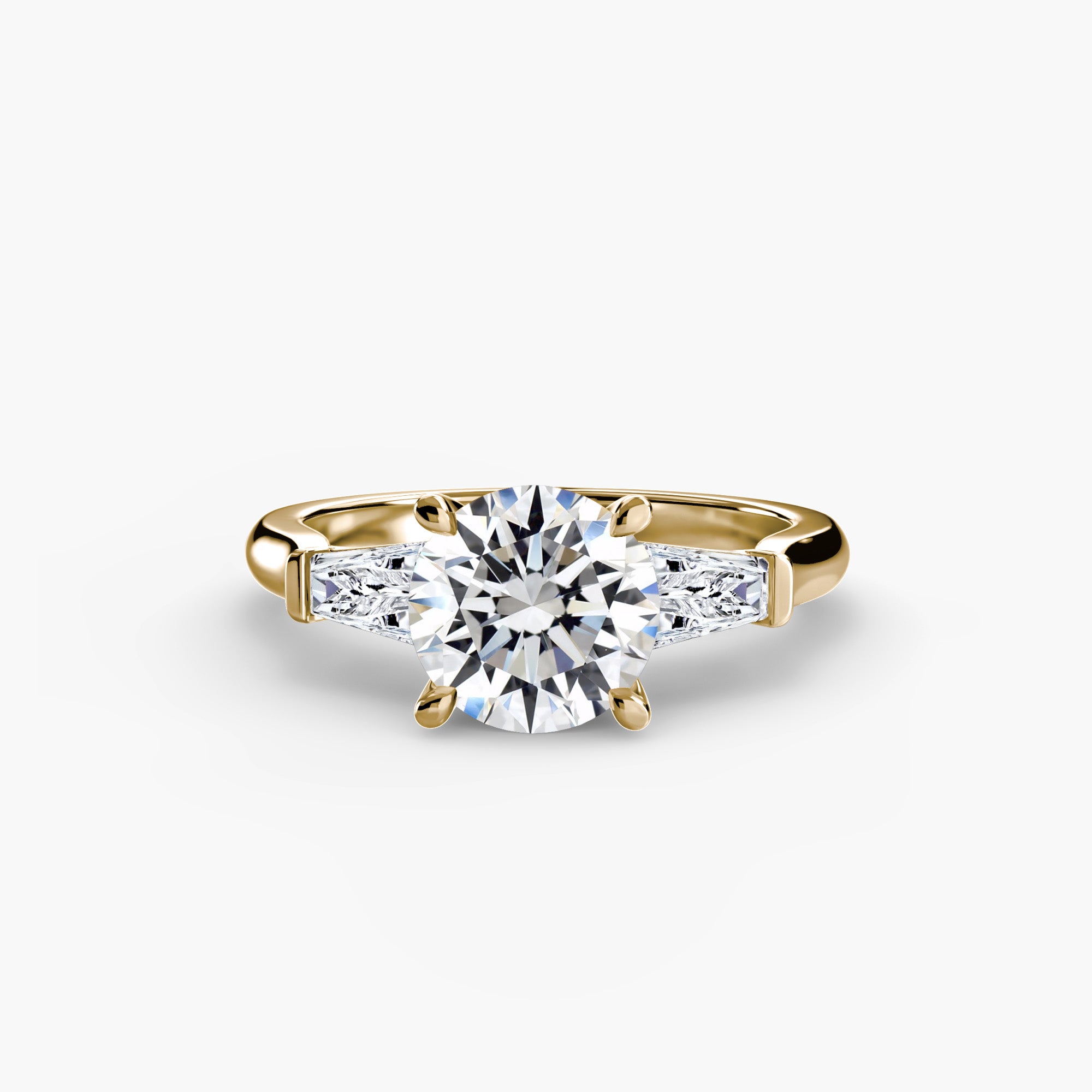 Three-Stone Baguette Ring engagement ring setting by Palermo Havana & Co.