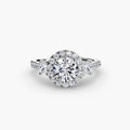 Halo Three-Stone Ring engagement ring setting by Palermo Havana & Co.