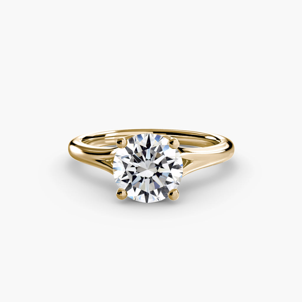 Tapered Round Solitaire engagement ring setting by Palermo Havana and Co.