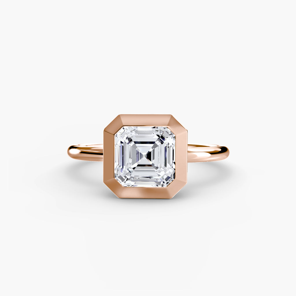 The Bezel Set Solitaire engagement ring setting by Palermo Havana & Co.