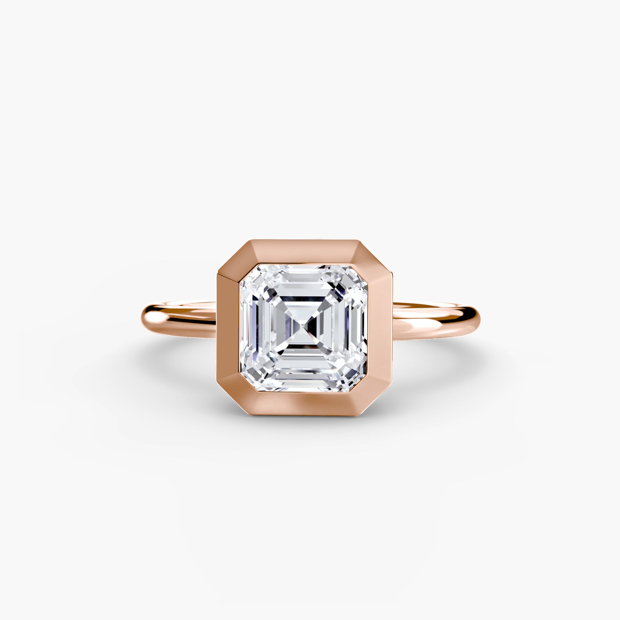The Bezel Set Solitaire engagement ring setting by Palermo Havana & Co.