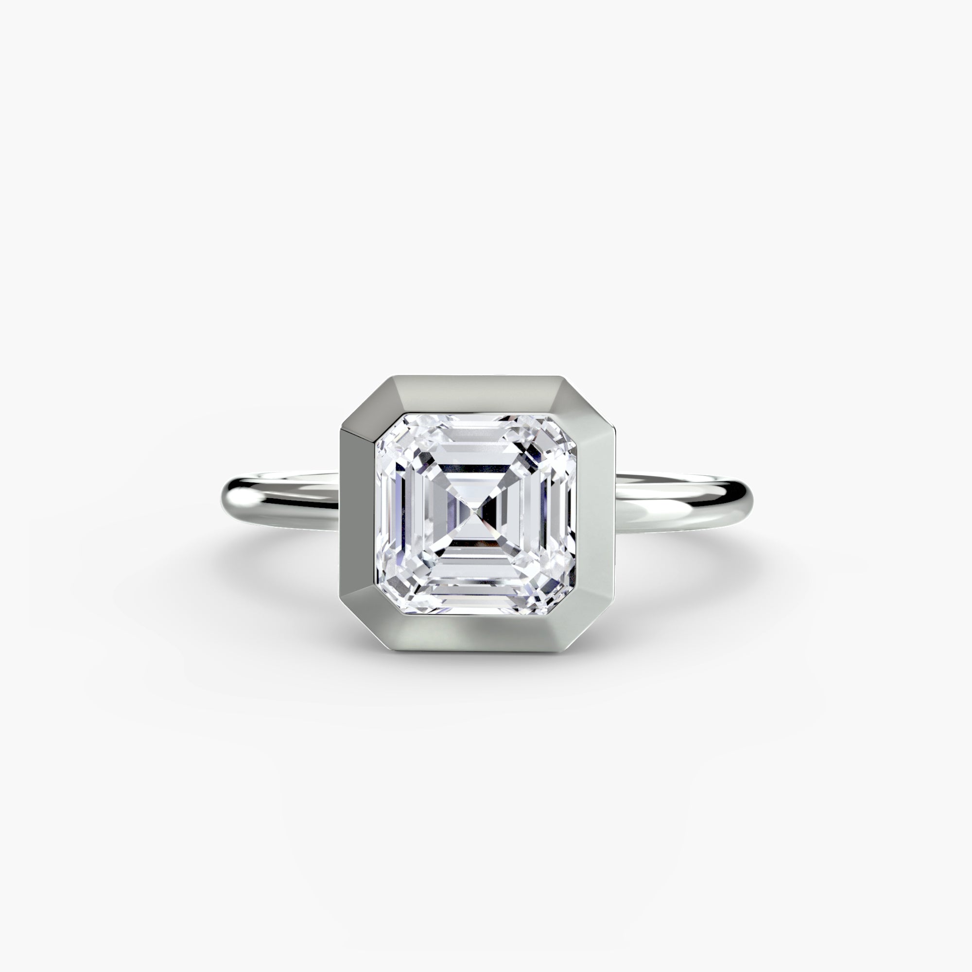 The Bezel Set Solitaire engagement ring setting by Palermo Havana & Co.