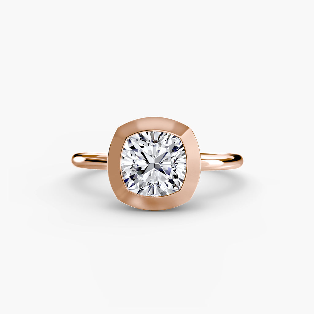 The Bezel Set Solitaire engagement ring setting by Palermo Havana & Co.