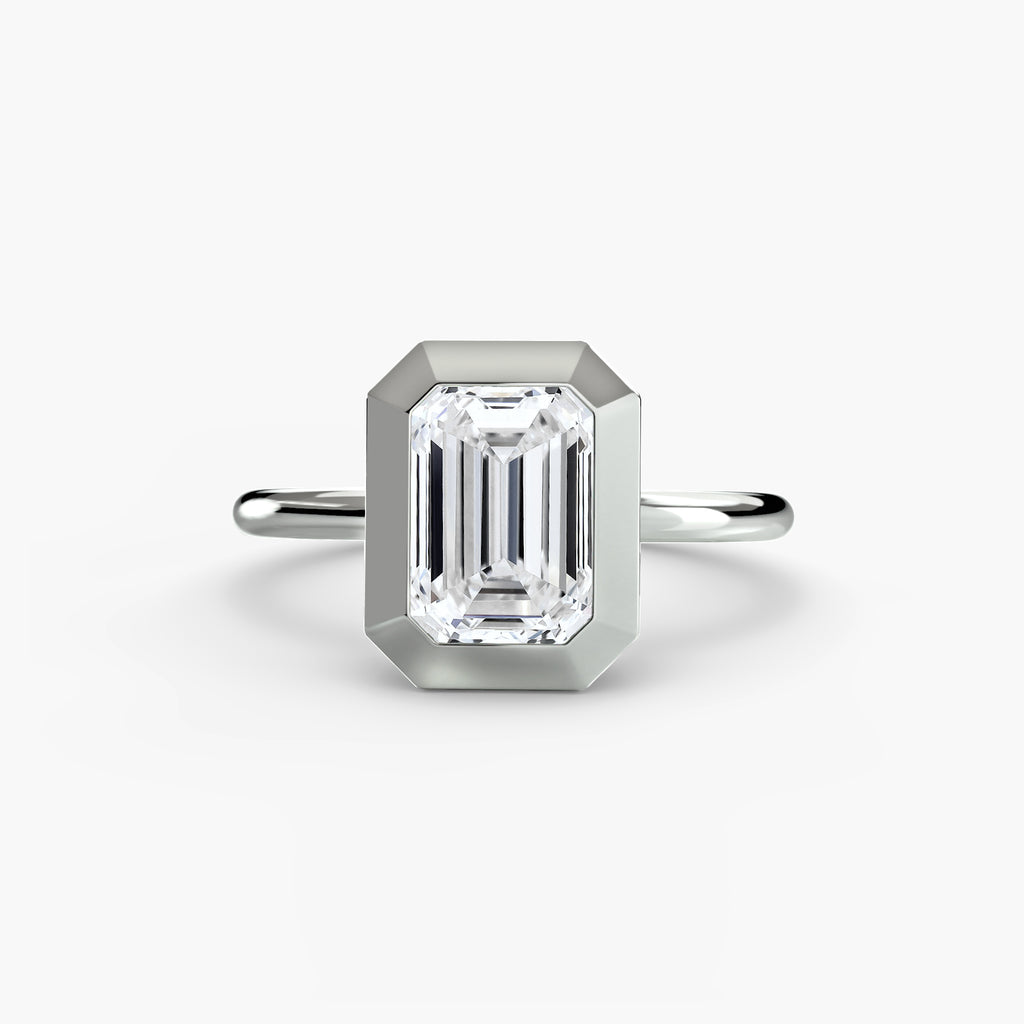 The Bezel Set Solitaire engagement ring setting by Palermo Havana & Co.