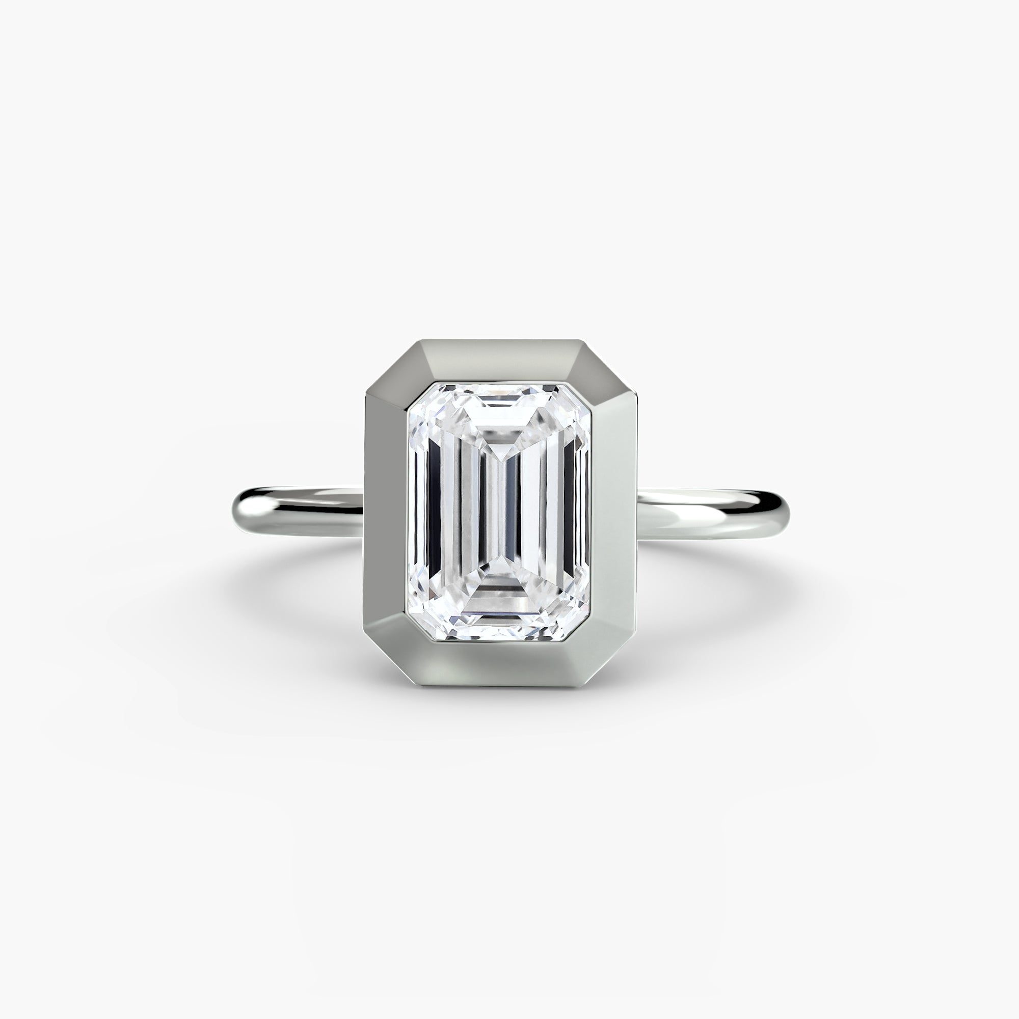 The Bezel Set Solitaire engagement ring setting by Palermo Havana & Co.