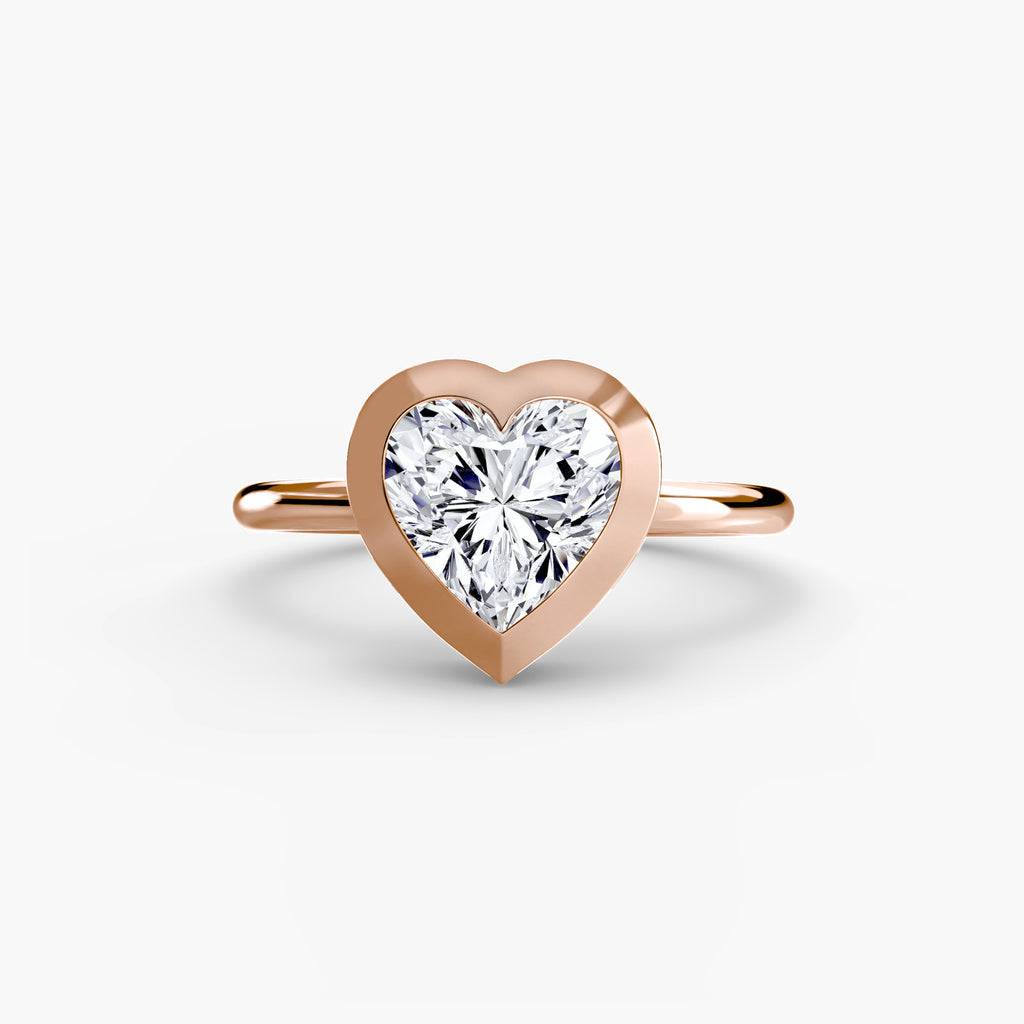 The Bezel Set Solitaire engagement ring setting by Palermo Havana & Co.