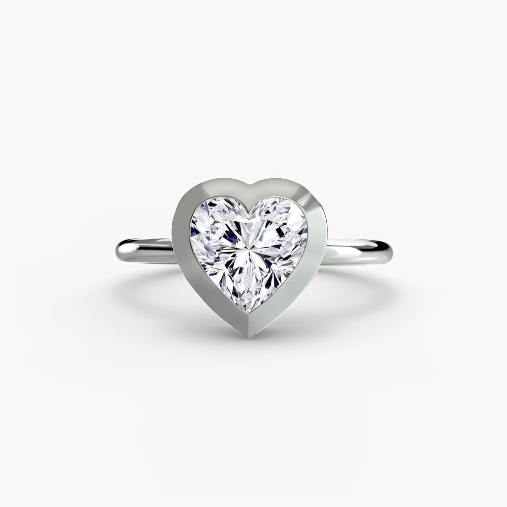 The Bezel Set Solitaire engagement ring setting by Palermo Havana & Co.
