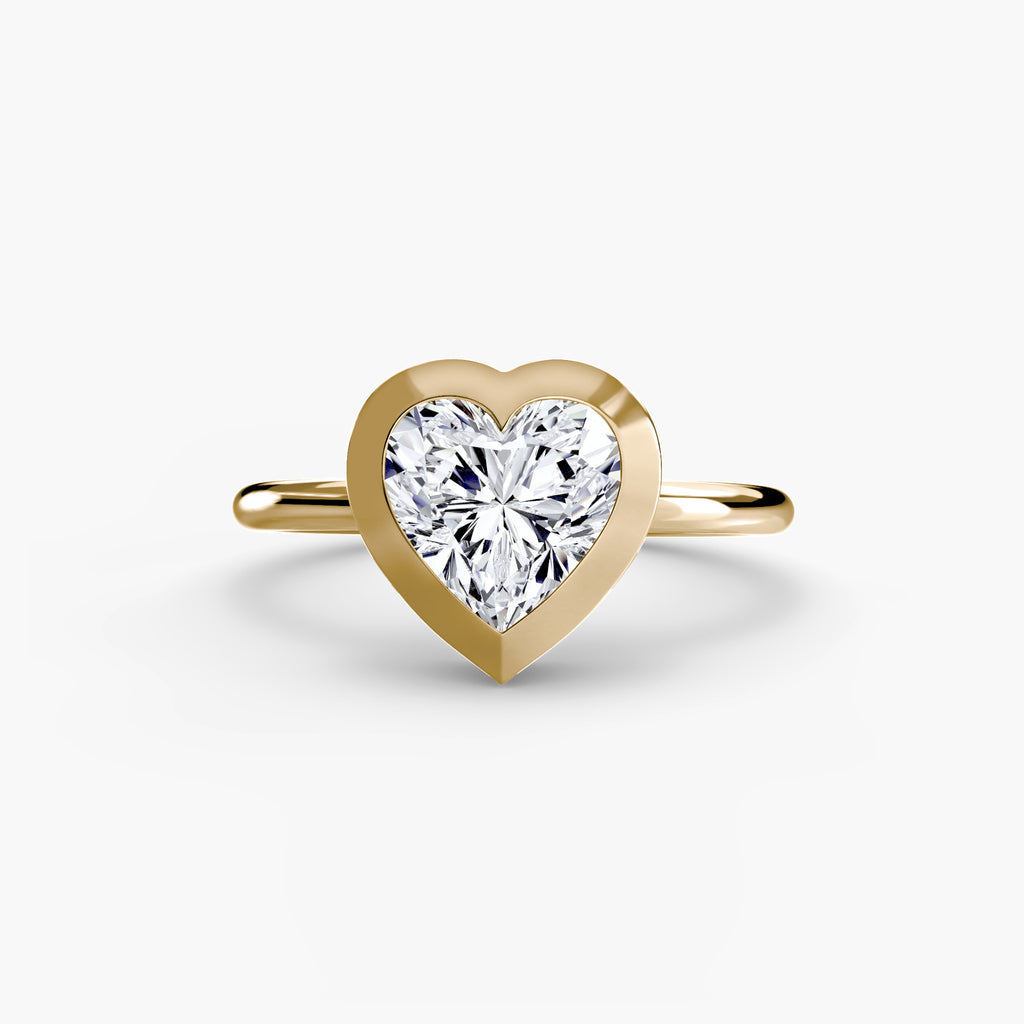The Bezel Set Solitaire engagement ring setting by Palermo Havana & Co.
