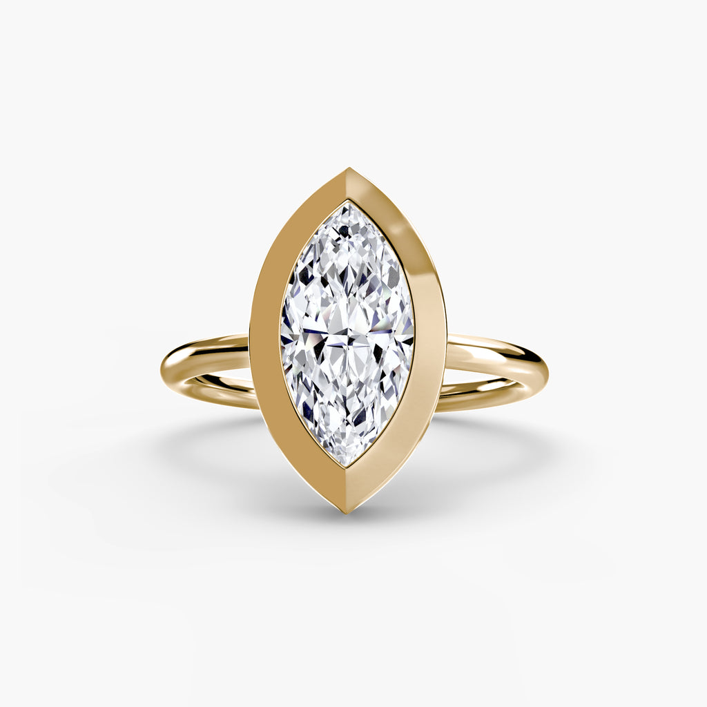 The Bezel Set Solitaire engagement ring setting by Palermo Havana & Co.