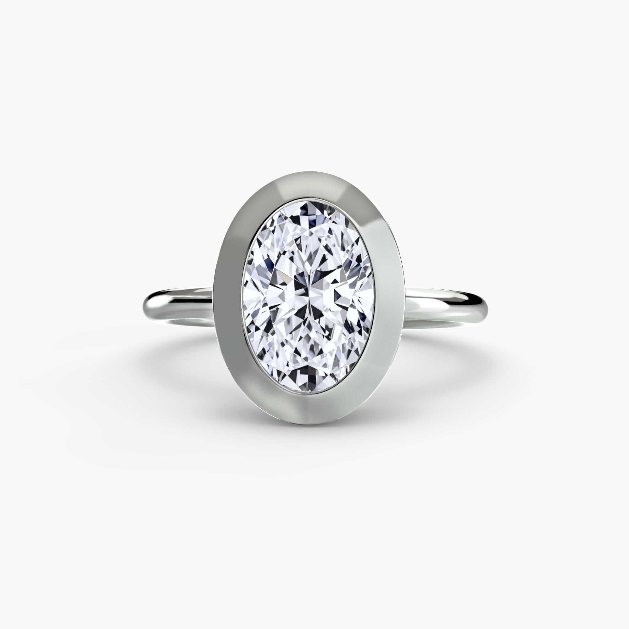 The Bezel Set Solitaire engagement ring setting by Palermo Havana & Co.