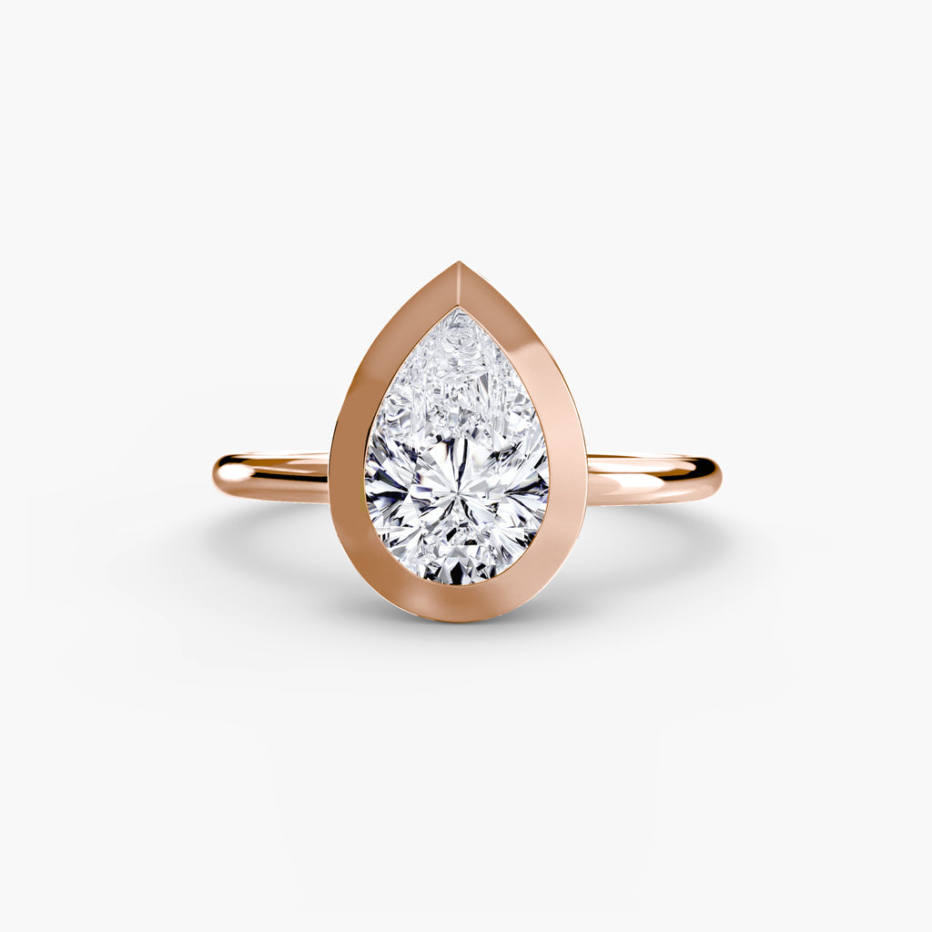 The Bezel Set Solitaire engagement ring setting by Palermo Havana & Co.