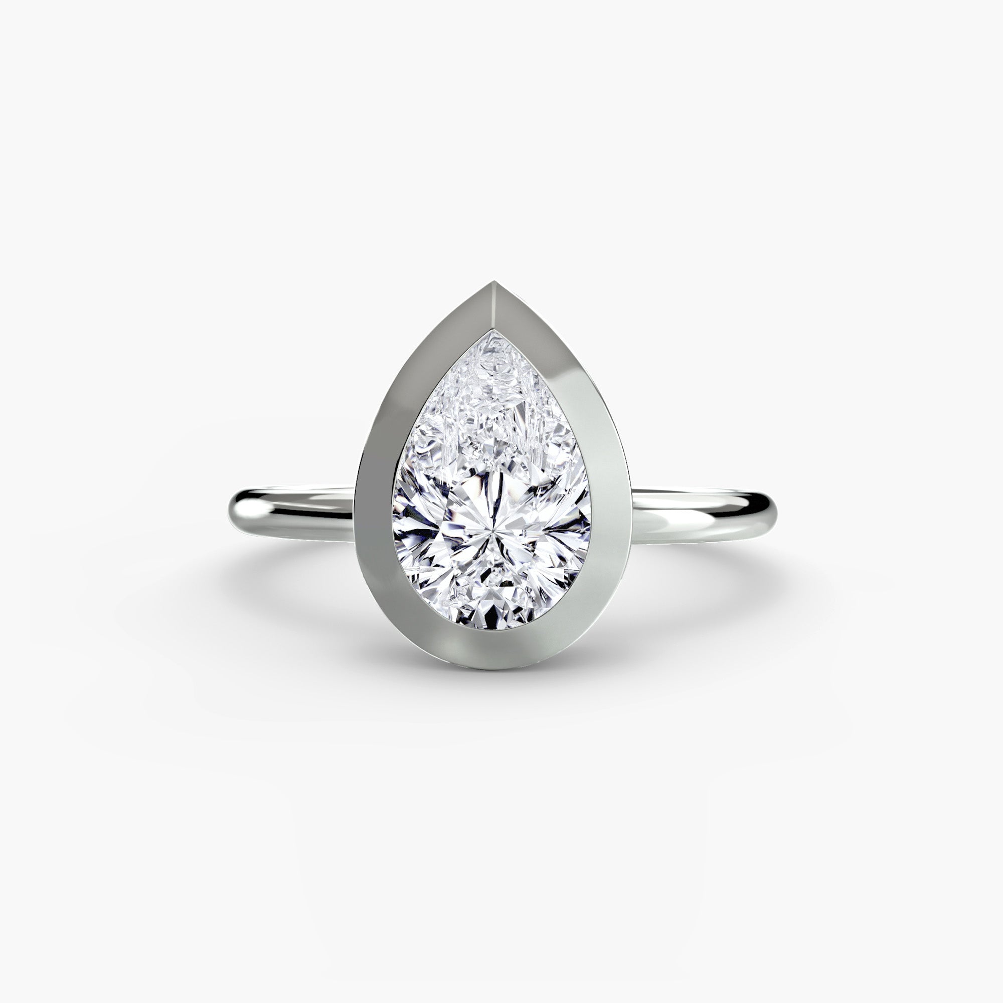The Bezel Set Solitaire engagement ring setting by Palermo Havana & Co.
