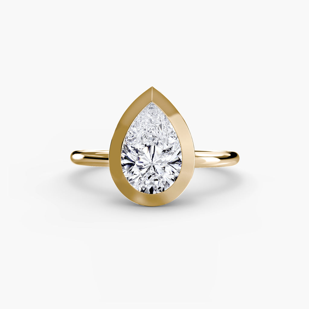 The Bezel Set Solitaire engagement ring setting by Palermo Havana & Co.
