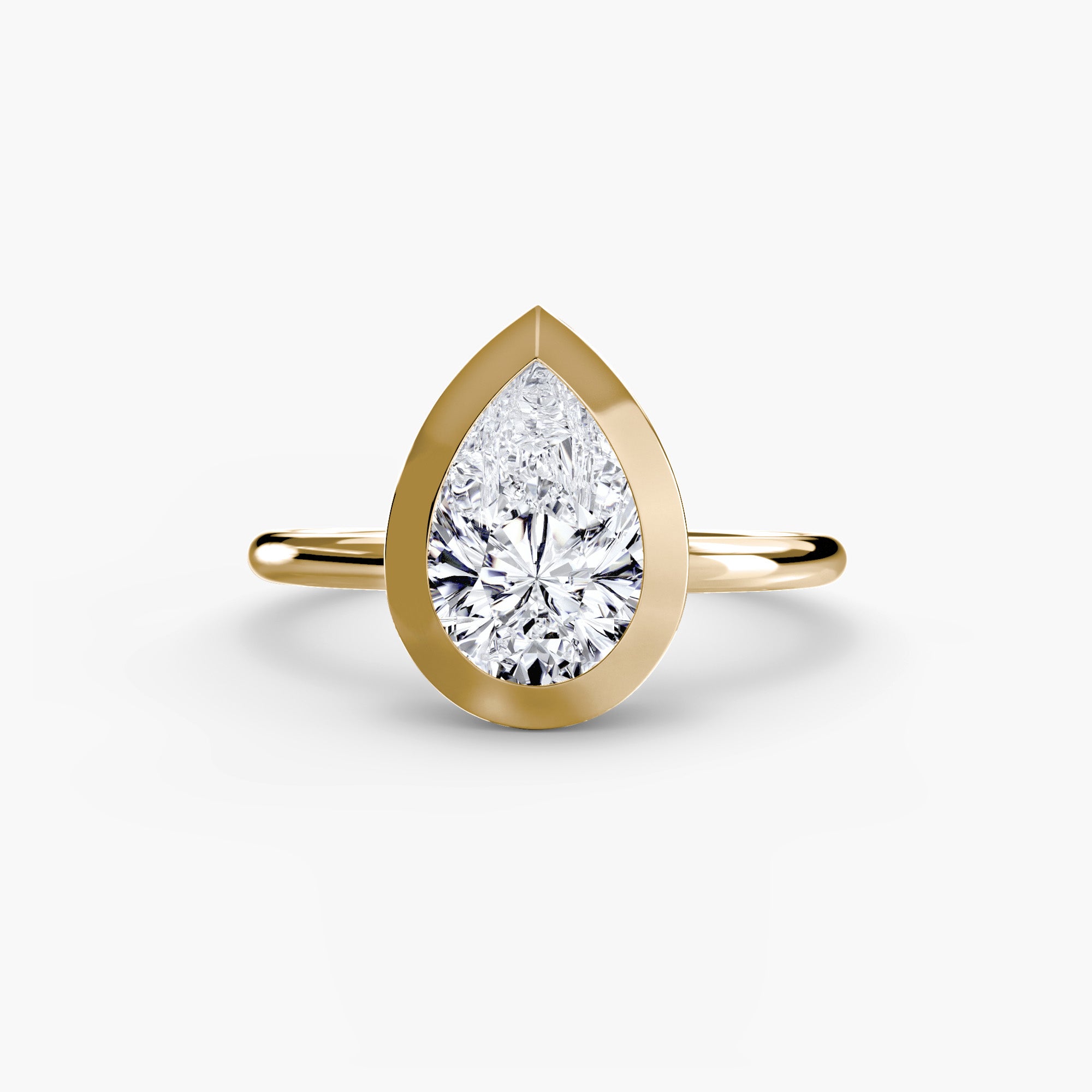 The Bezel Set Solitaire engagement ring setting by Palermo Havana & Co.
