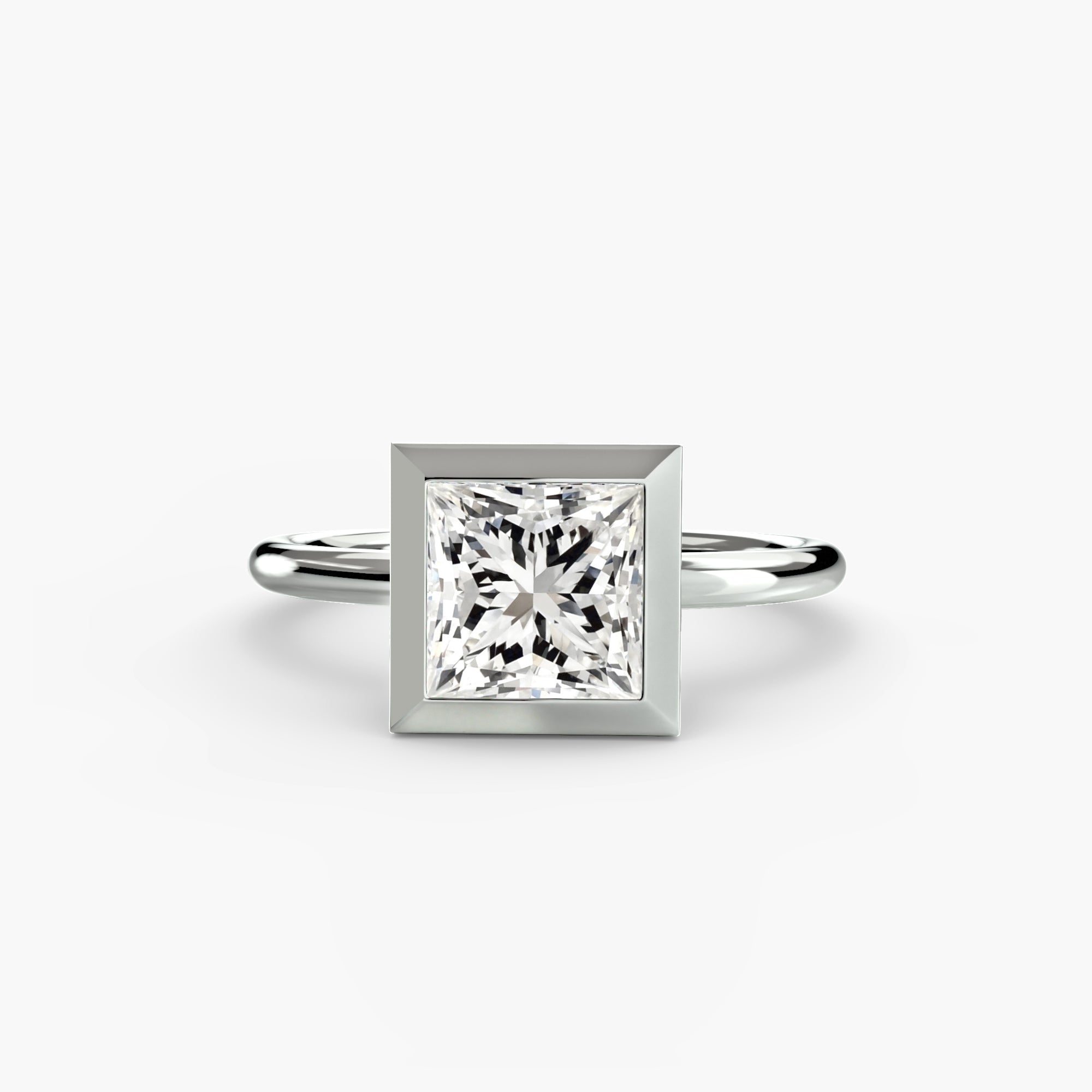 The Bezel Set Solitaire engagement ring setting by Palermo Havana & Co.