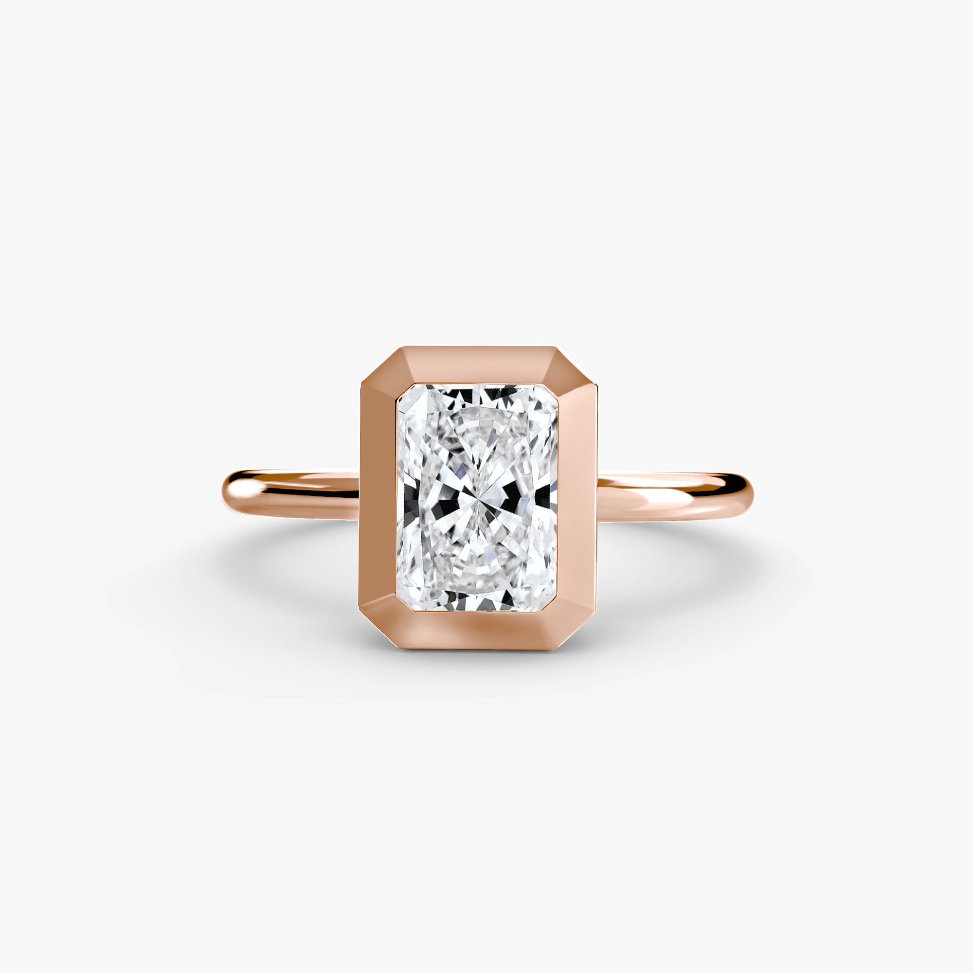 The Bezel Set Solitaire engagement ring setting by Palermo Havana & Co.