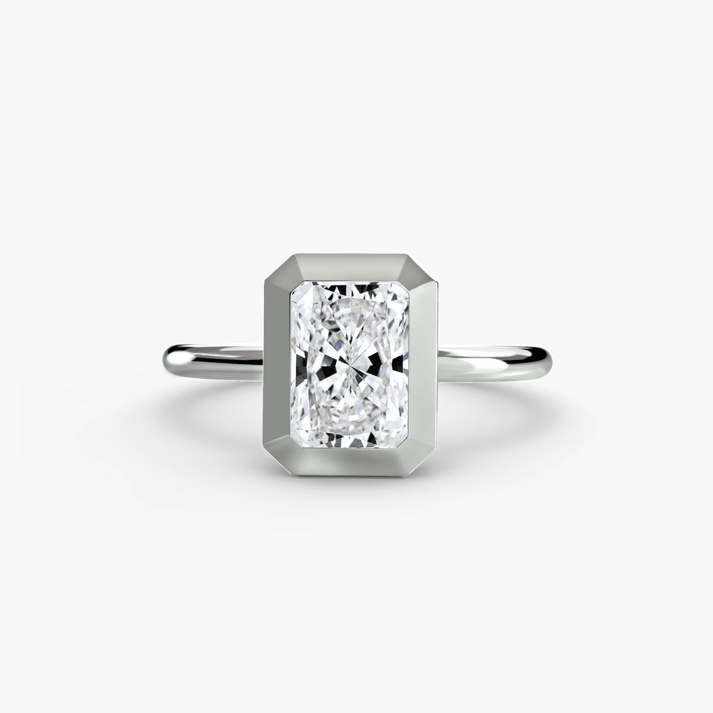The Bezel Set Solitaire engagement ring setting by Palermo Havana & Co.