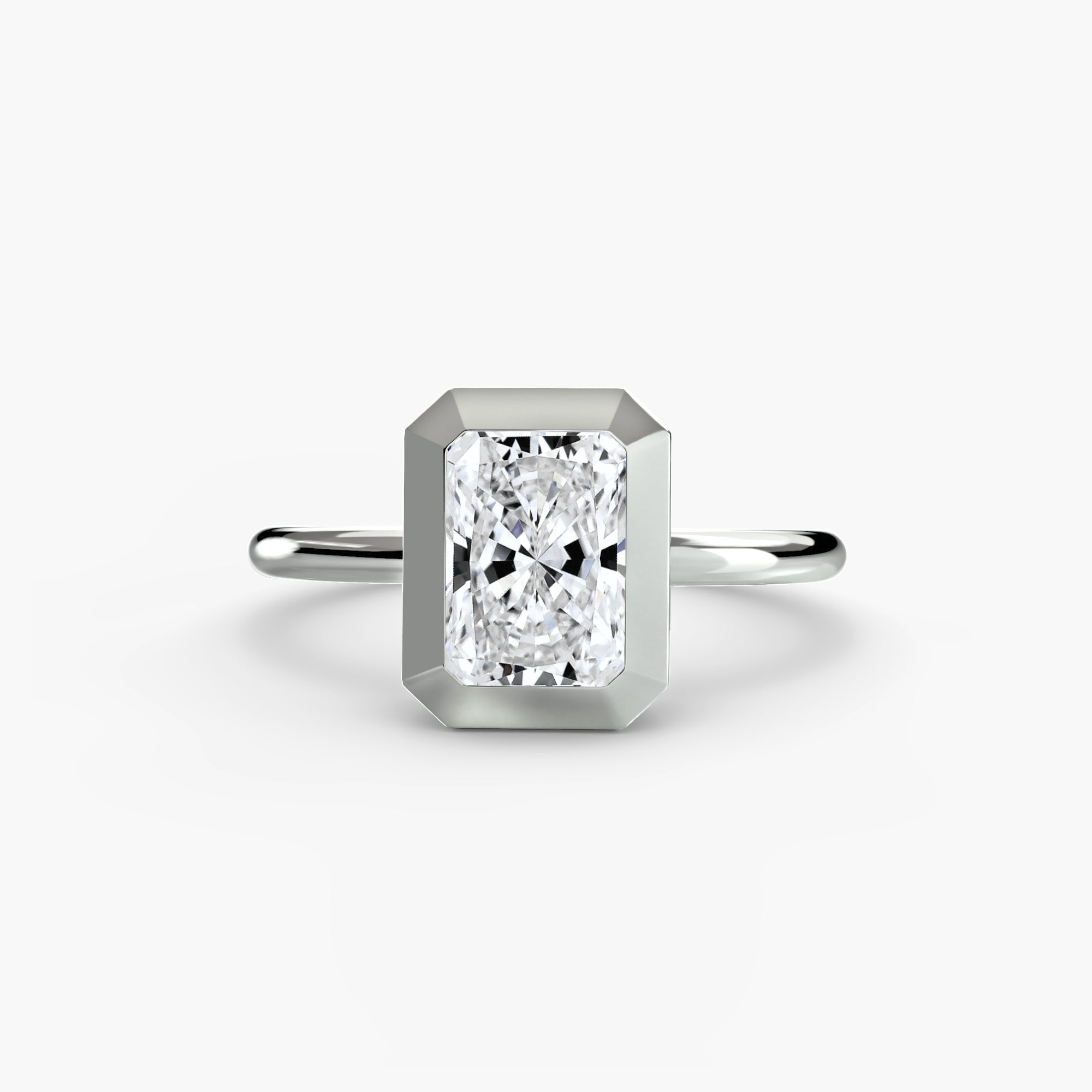 The Bezel Set Solitaire engagement ring setting by Palermo Havana & Co.