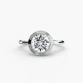 The Bezel Set Solitaire engagement ring setting by Palermo Havana & Co.