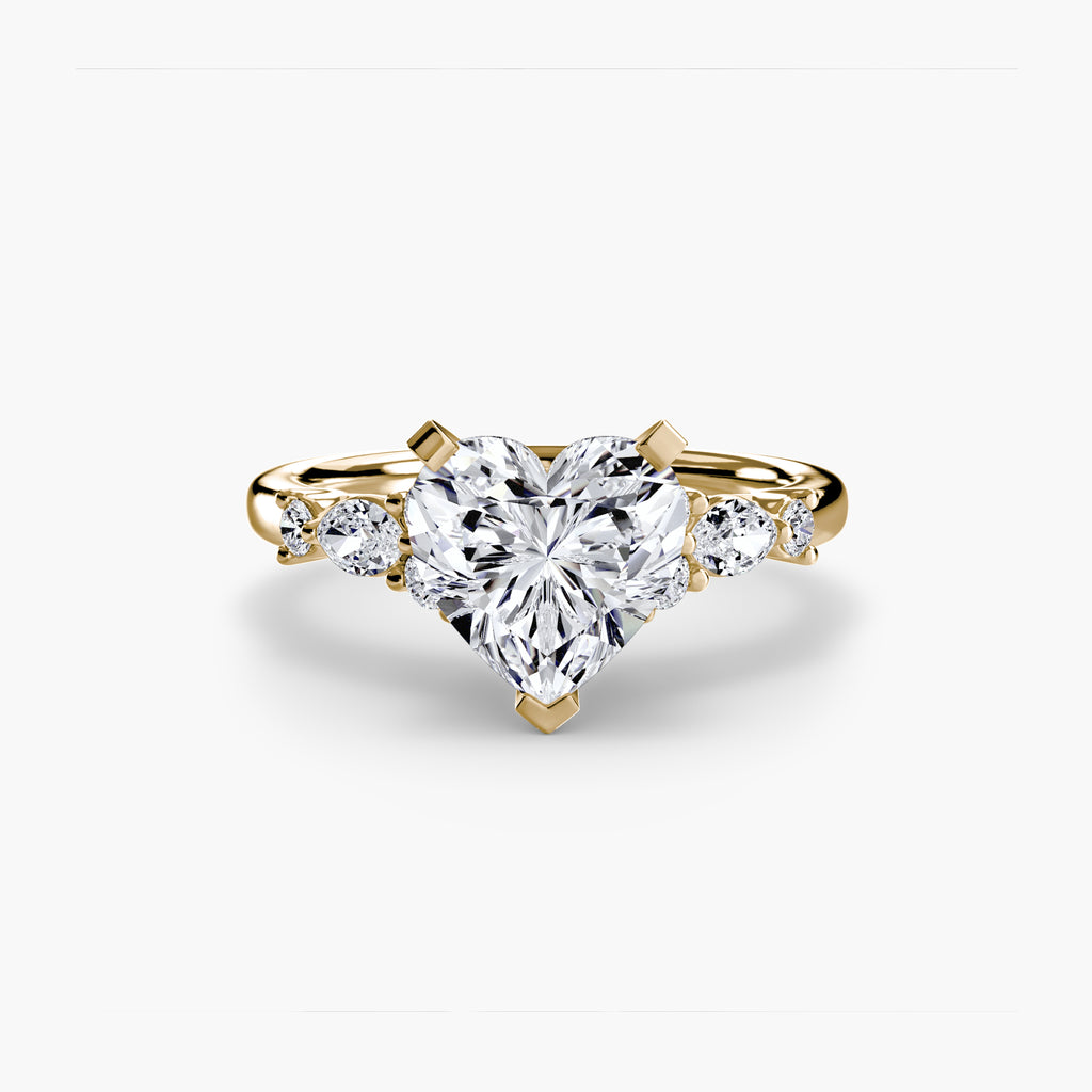 The Floral Accent Solitaire engagement ring setting by Palermo Havana & Co.