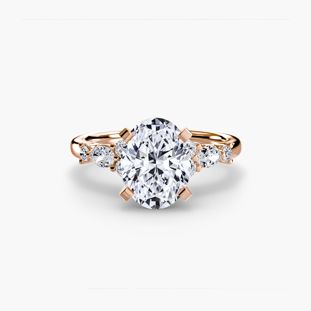The Floral Accent Solitaire engagement ring setting by Palermo Havana & Co.