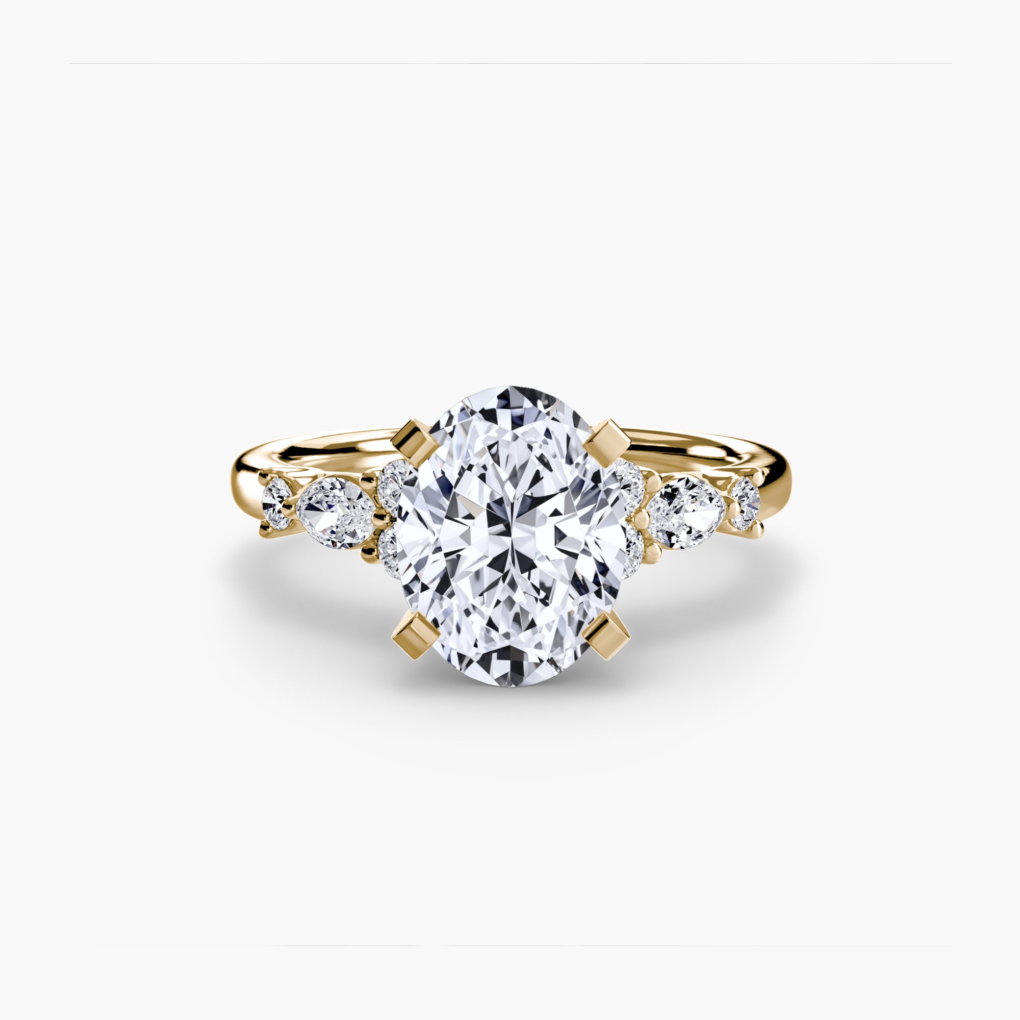 The Floral Accent Solitaire engagement ring setting by Palermo Havana & Co.