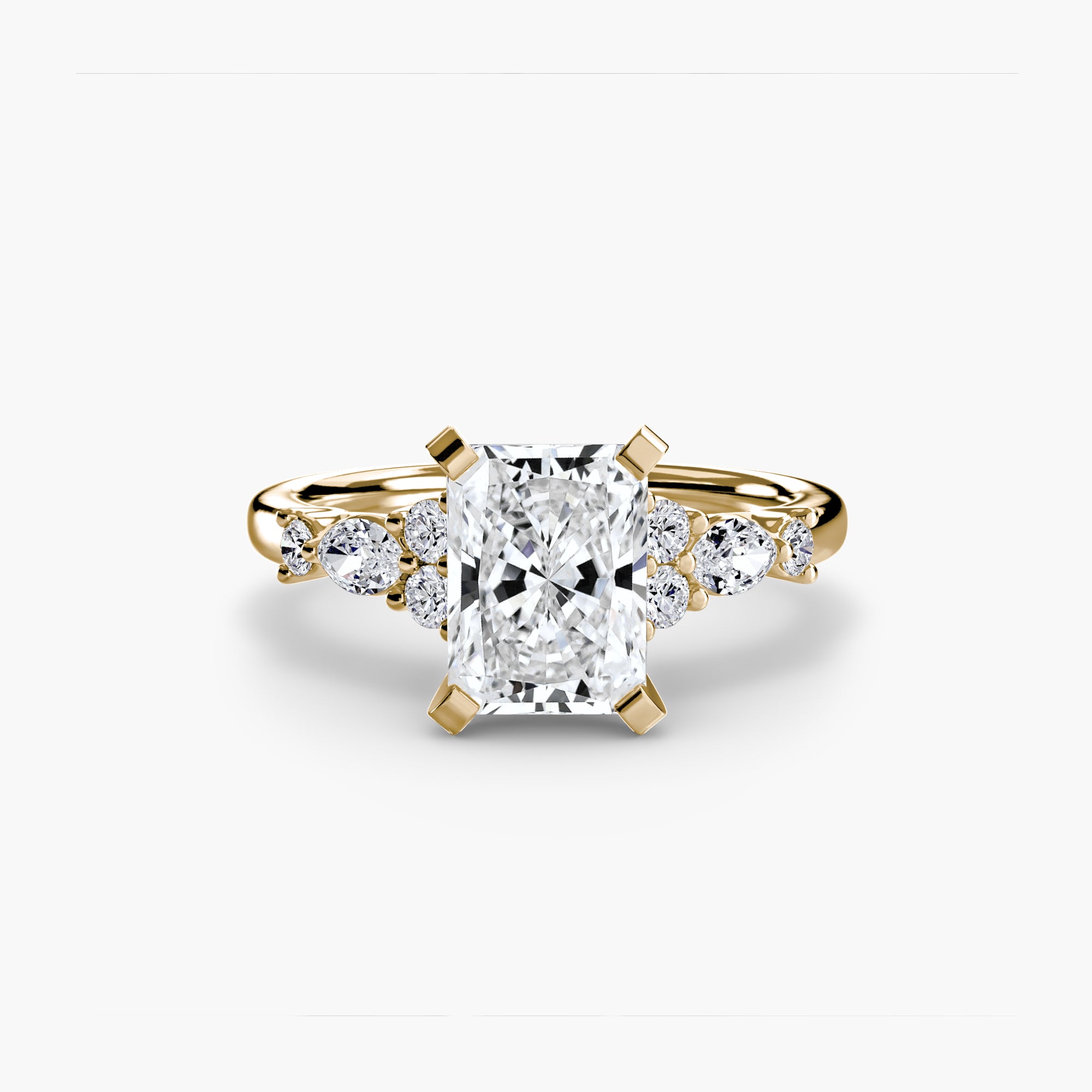 The Floral Accent Solitaire engagement ring setting by Palermo Havana & Co.