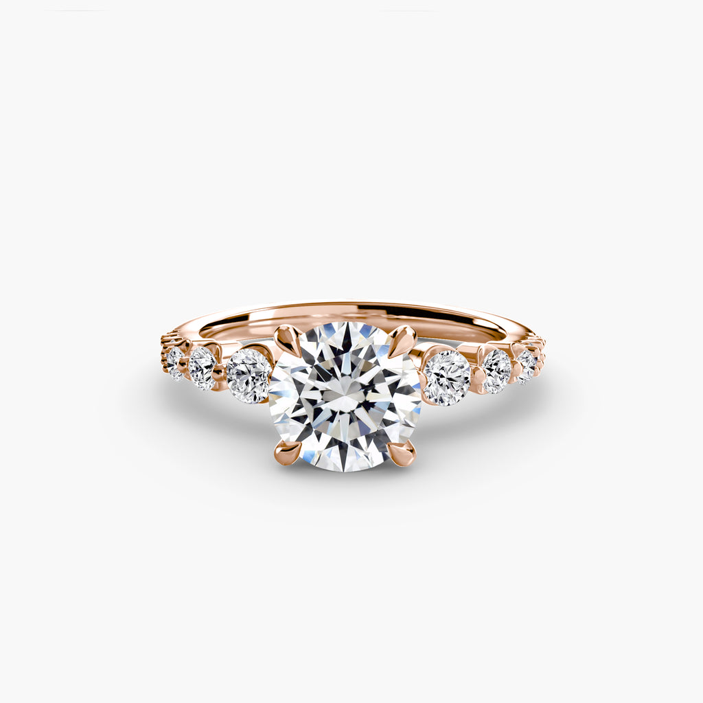 The Cascade Diamond Ring engagement ring setting by Palermo Havana and Co.