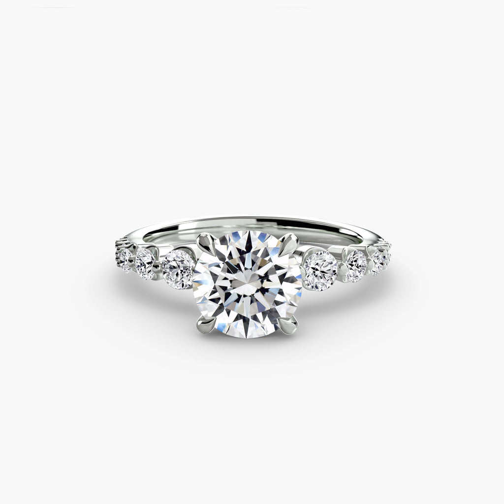 The Cascade Diamond Ring engagement ring setting by Palermo Havana and Co.