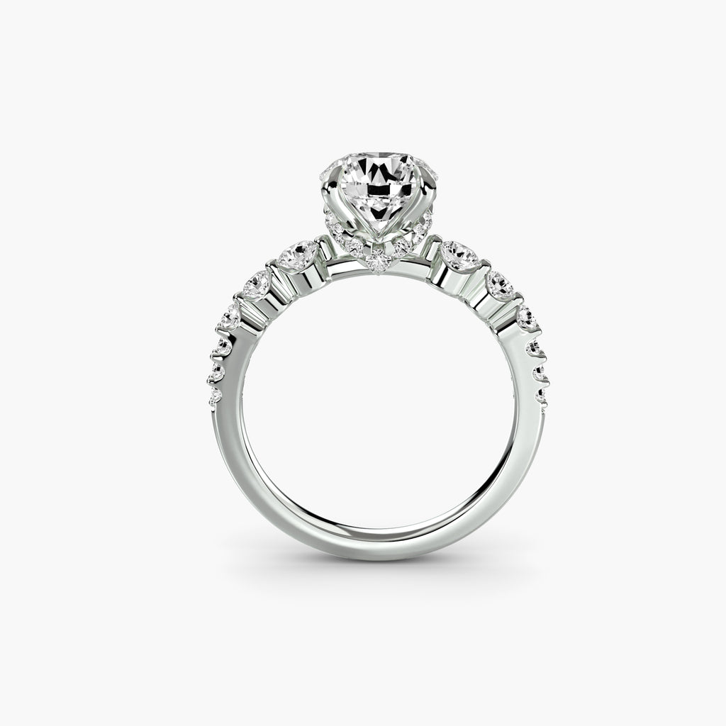 The Cascade Diamond Ring engagement ring setting by Palermo Havana and Co.