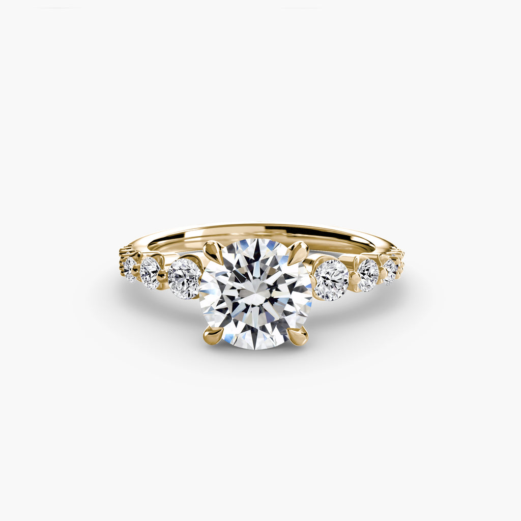 The Cascade Diamond Ring engagement ring setting by Palermo Havana and Co.