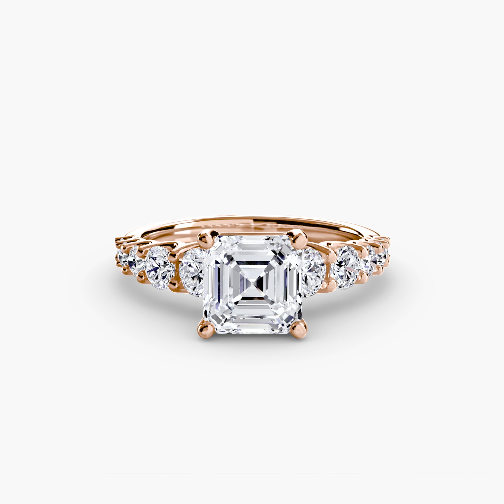 The Graduated Accent Ring engagement ring setting by Palermo Havana & Co.