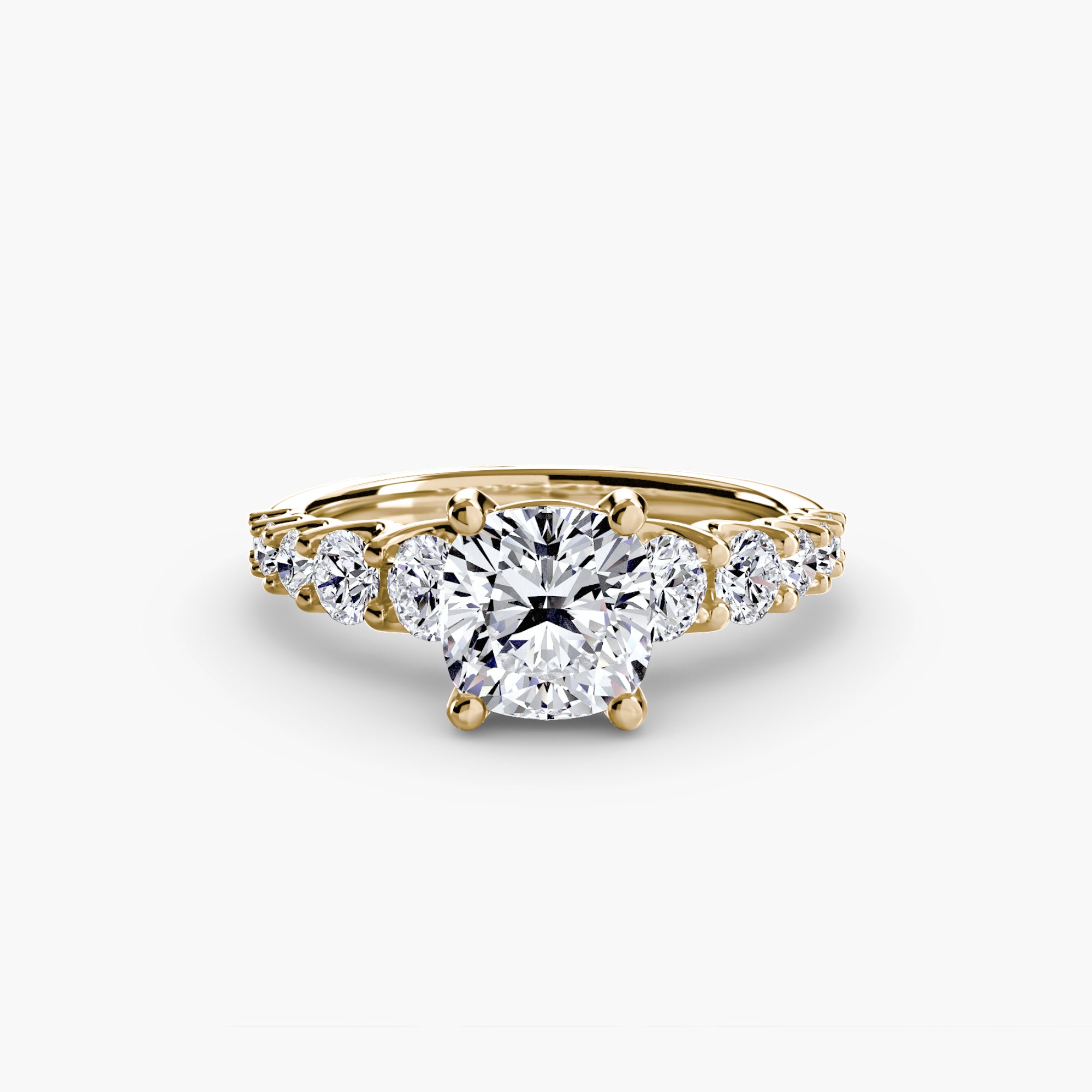 The Graduated Accent Ring engagement ring setting by Palermo Havana & Co.