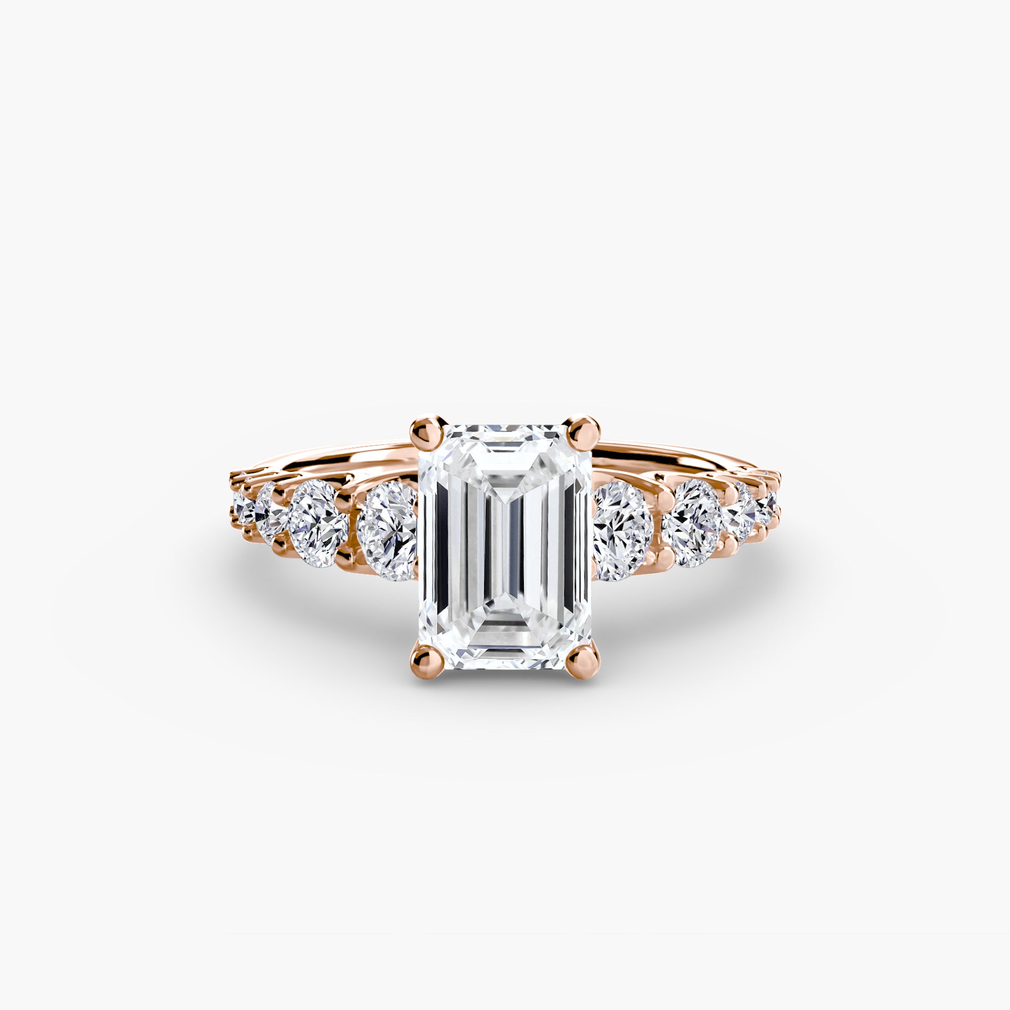 The Graduated Accent Ring engagement ring setting by Palermo Havana & Co.