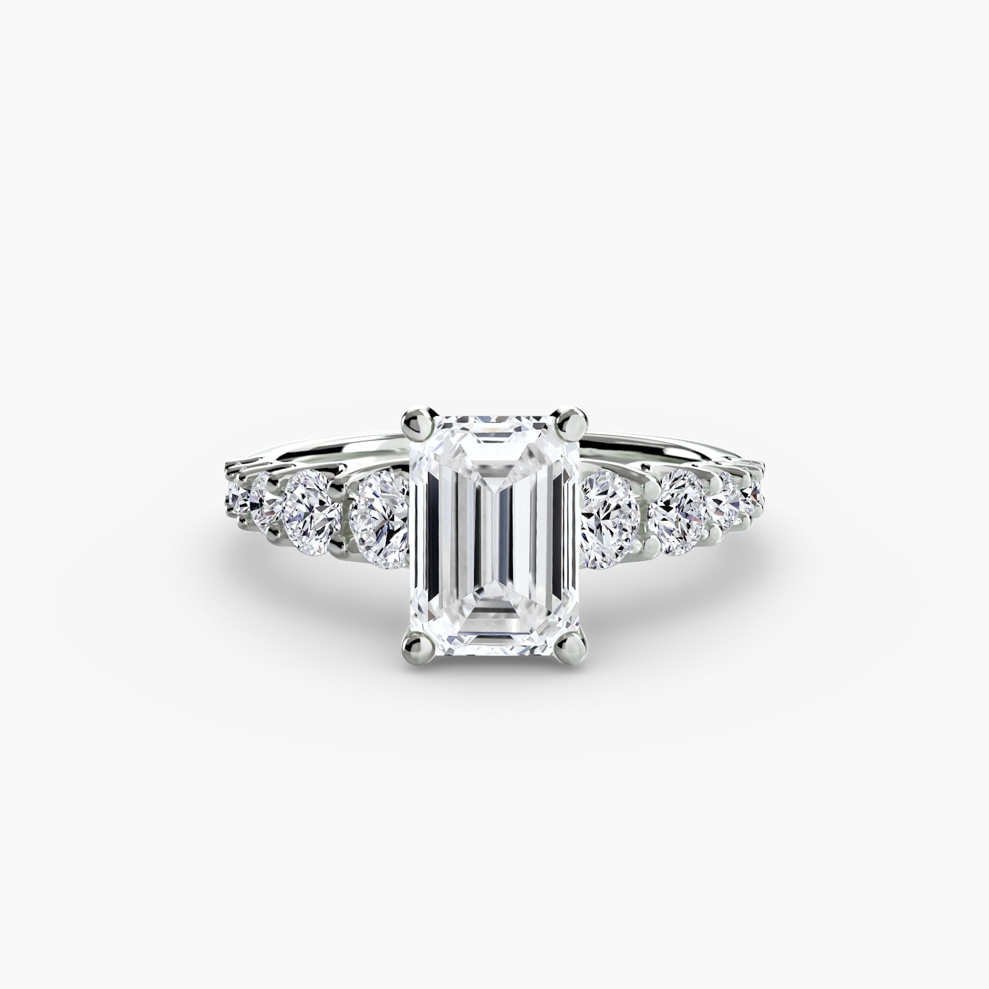 The Graduated Accent Ring engagement ring setting by Palermo Havana & Co.