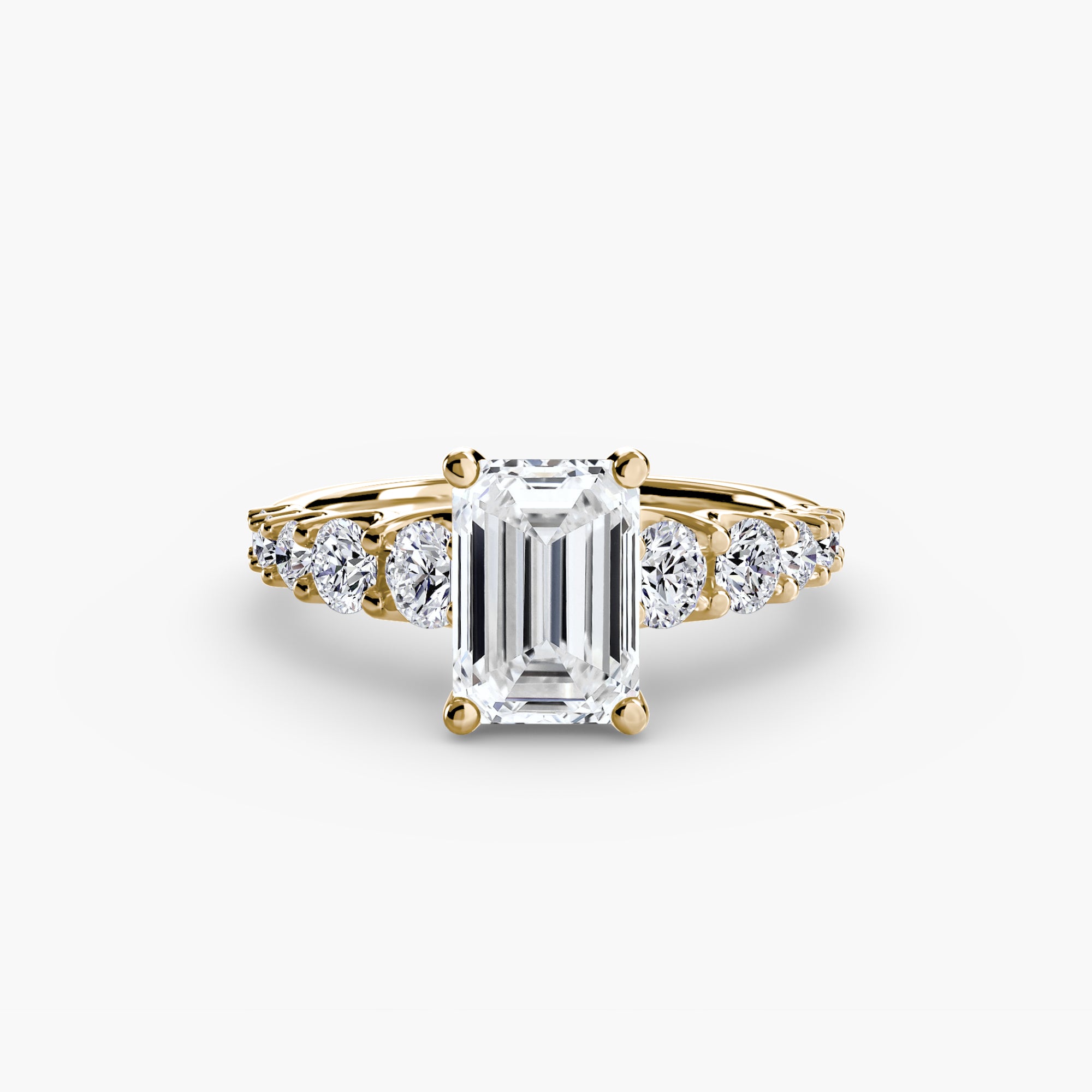 The Graduated Accent Ring engagement ring setting by Palermo Havana & Co.